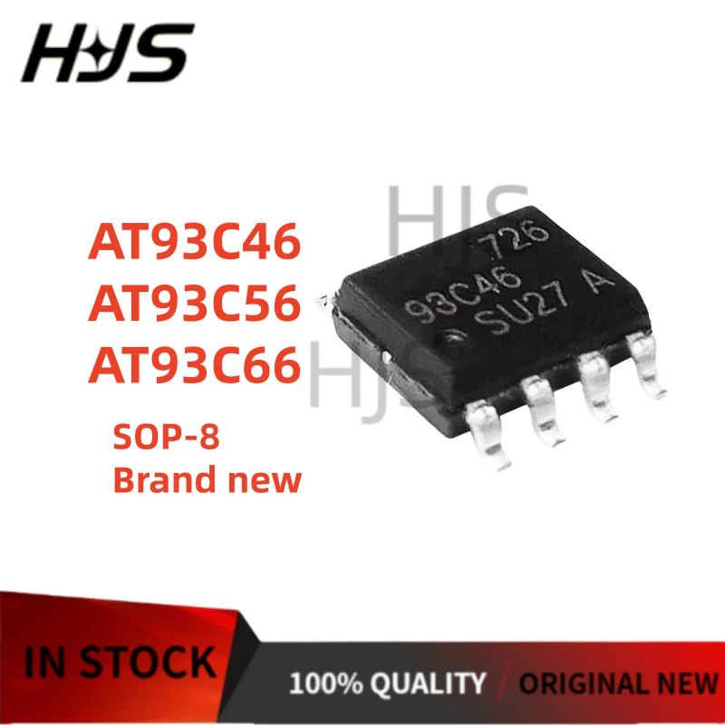 10Pcs/lot AT93C46 AT93C56 AT93C66 93C46 93C56 93C66 SOP-8 Patch memory chip 100% New