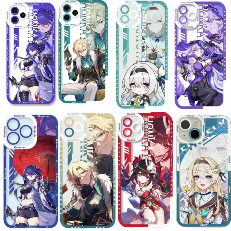 Phone Case For iphone 15 Pro Max 11 12 13 14 Pro Max 6 6S 7 8 Plus 13 Mini XS Max XR SE 2 3 cover Aventurine Honkai Star Rail