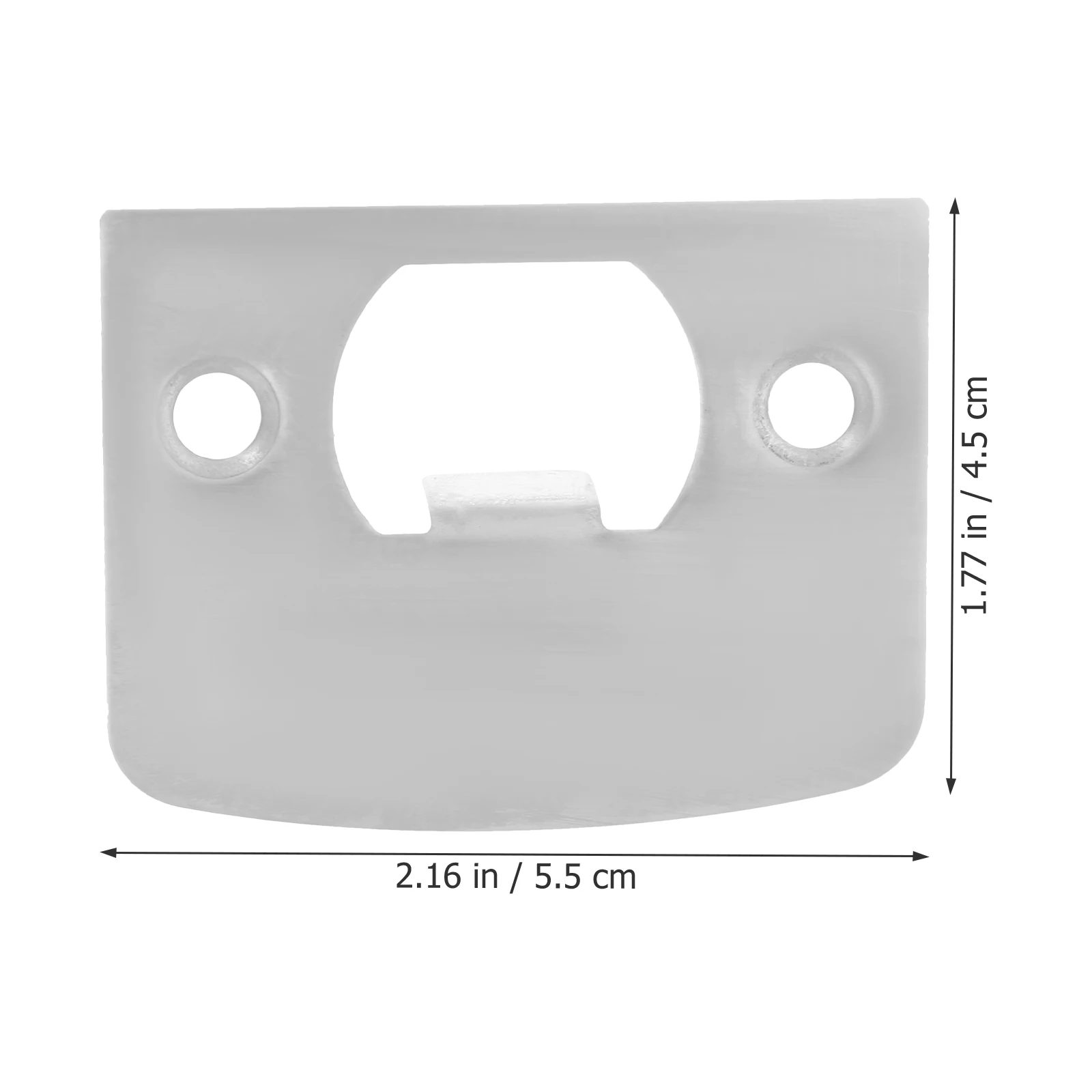 4Pcs Deadbolt Strike Plate Door Hole Cover Plate Stainless Steel Reinforcement Kit Front Door Security Installation