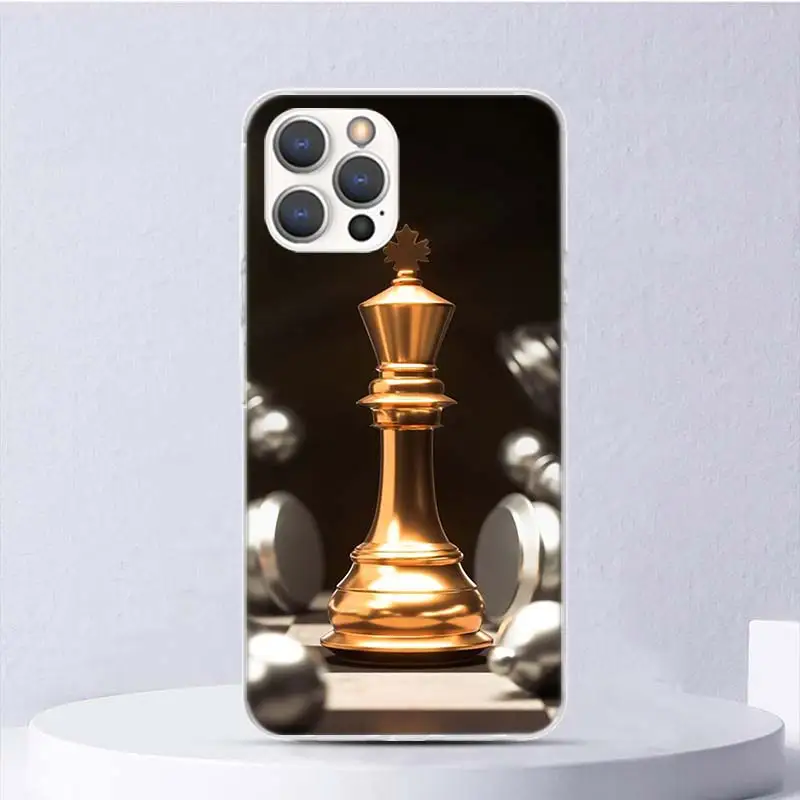 Competitive Chess Game Soft Case For iPhone 16 15 Plus 11 12 13 Mini 14 Pro Max Apple Phone Cover X XS XR SE 7 8 SE Coque 11 12 