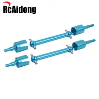 Aluminum Drive Shaft Set Propeller Joint Cup for Tamiya TT-02B DT-02 DT-03 DF-02 CVD Upgrade Kit