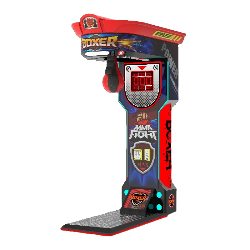 Boxing Arcade Machine Punching Game Machine Boxing Machine Electronic Score Sensor Adjustable Difficulty for Game Room Custom