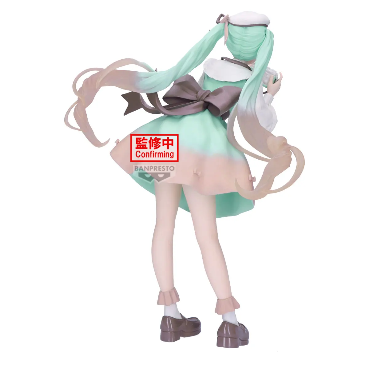 Original BANDAI HATSUNE MIKU Holiday Memories-Camera Anime Action Figure Desktop Collector Figurine Banpresto Modl Toys Doll