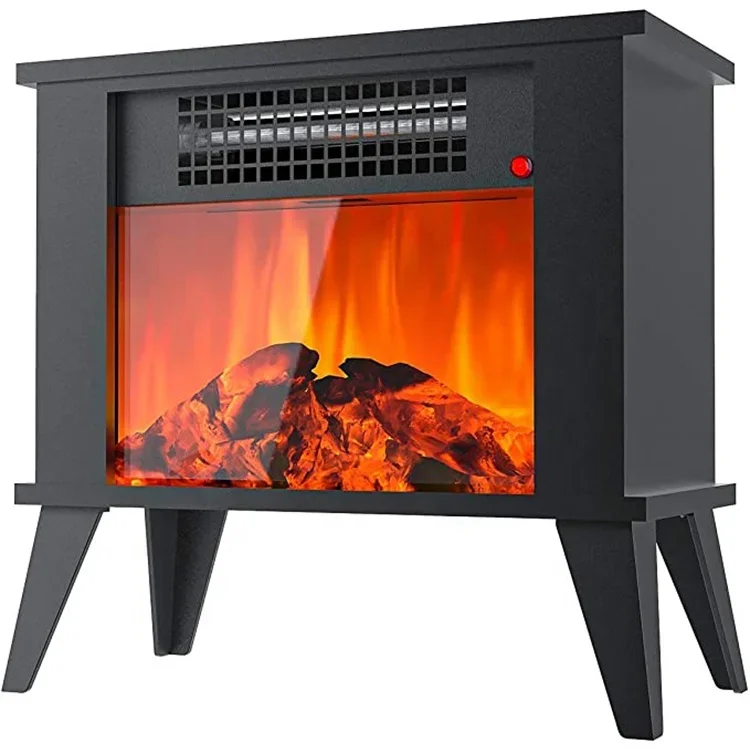 Modern 1000W Infrared Heating Electric Livingroom Bedroom Indoor Home Space Desktop Fireplace Fire Place Stove Heater