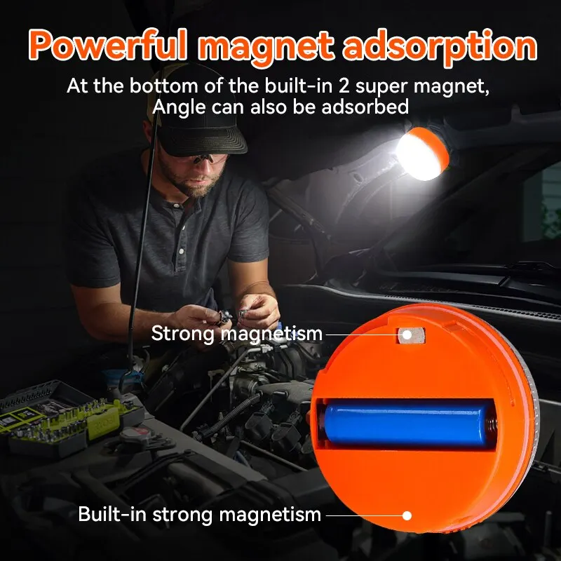 Rechargeable Car Emergency Light V16 Flashlight Road Accident And Waterproof Warning Repair Lamp Safety Accessory