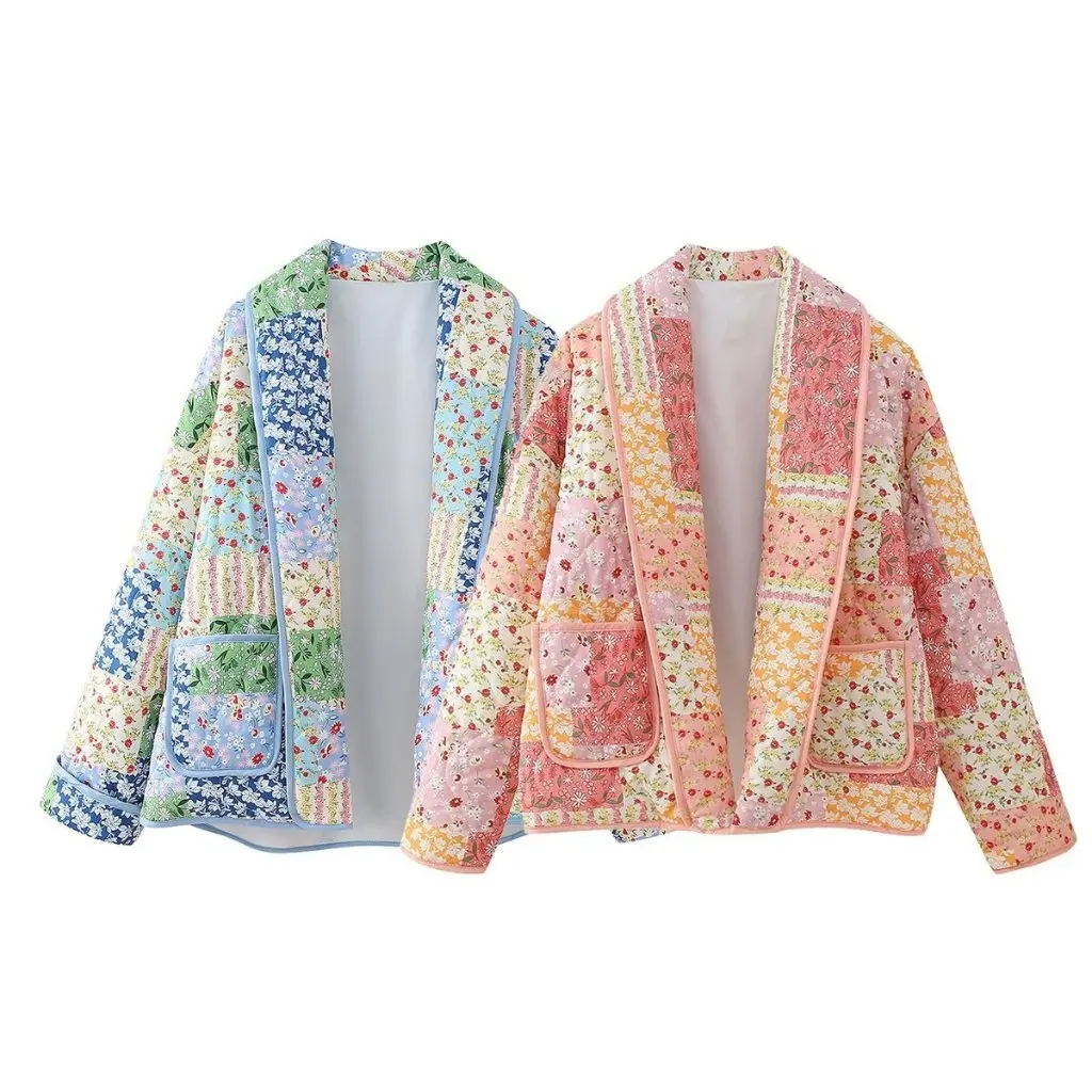 New Printed Cotton Top Loose Fit Style for Women European And American Fashion Small Detail Design Summer Casual Wear