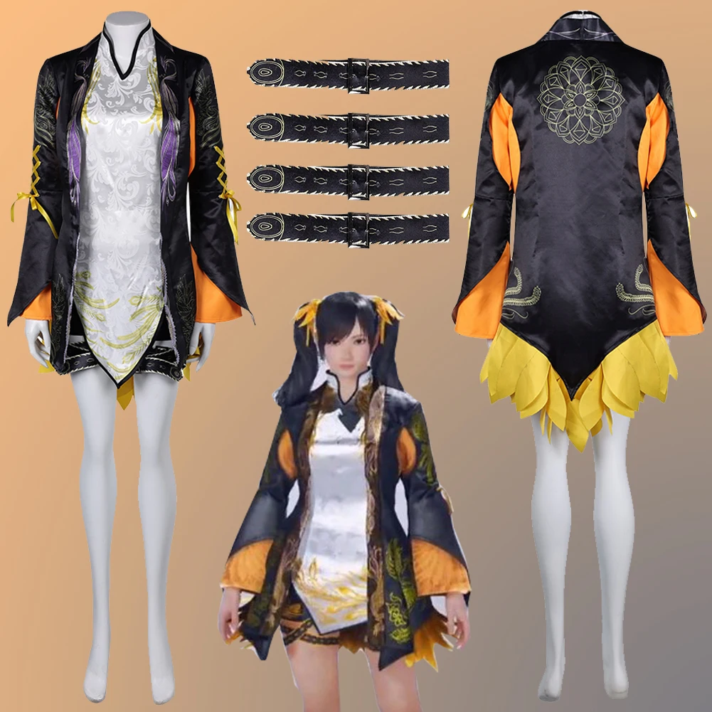 

Ling XiaoYu Cosplay Role Play Coat Vest Anime Game Tekken8 Costume Adult Women Roleplay Fantasy Fancy Dress Up Party Clothes