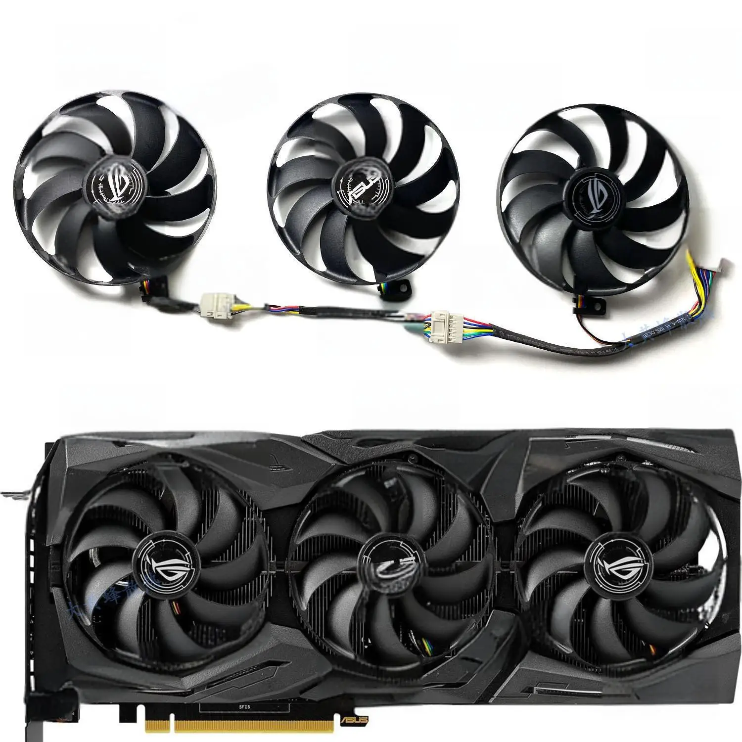 VGA GPU Card Fan for ASUS Rog Strix RTX2060 2080 2080S 2080ti GTX1660Ti