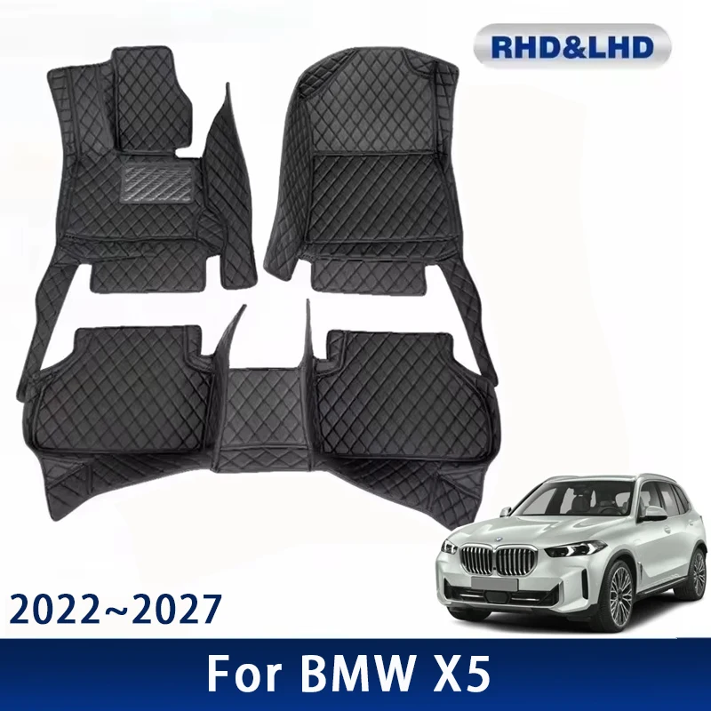 

Car Floor Mats For BMW X5 2022 2023 2024 2025 2026 2027 Waterproof Custom Leather Auto Foot Pads Carpet Interior Accessories