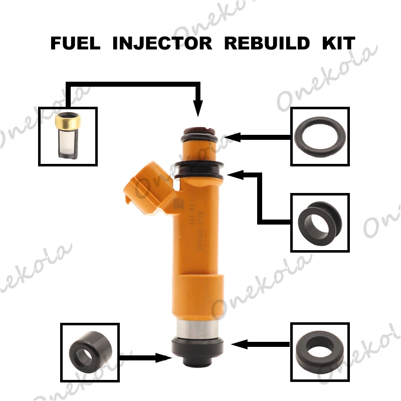 Fuel Injector repair kit Orings Filters for Suzuki Swift 1.3 1.5 2005-2016 MZ EZ M13A M15A 297500-0120