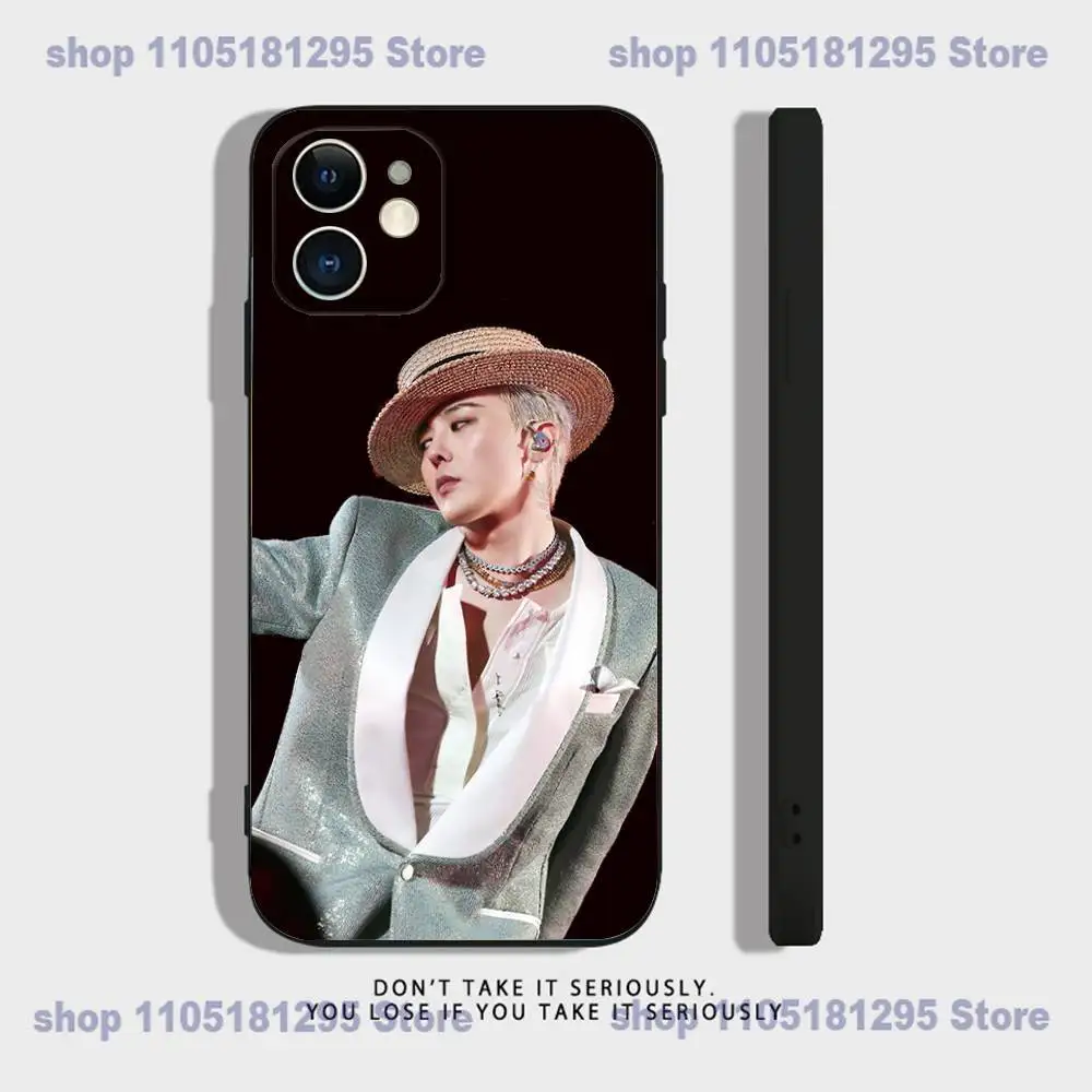 Чехол для телефона G-D Singer G-Dragon-S для iPhone 17,16,15,14,13,12,11,XR,Pro,XS,Max,XR,Plus,Mini Мягкий силиконовый черный противоударный чехол