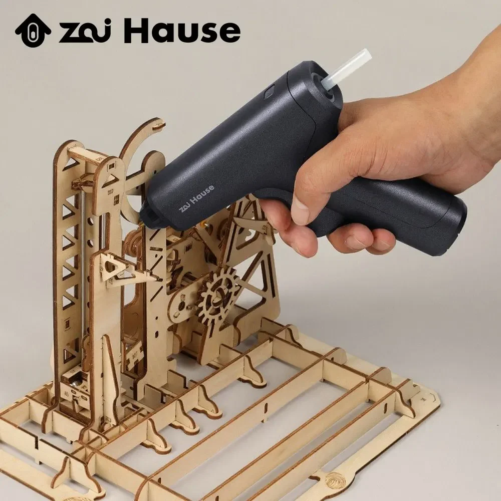 家庭用のワイヤレスレスグルーガン,強力な加熱ガンキット,プレミアム接着剤スティック付き