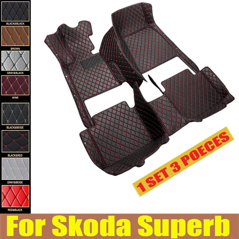 

Car Floor Mats For Skoda Superb 2023 2022 2021 2020 2019 2018 2017 2016 Automobiles Interior trunk mat Waterproof Carpets