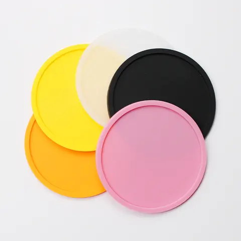 6 pacote de porta-copos de silicone para bebidas antiderrapante durável reutilizável conjunto de porta-copos de copo antiderrapante porta-copos de silicone
