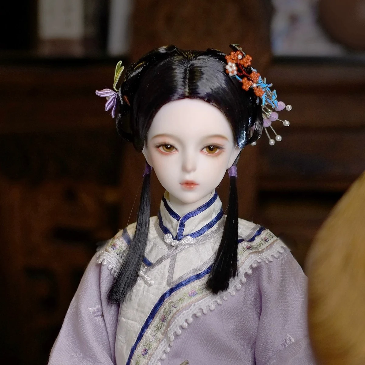 OB27 1/6 1/4 1/3 BJD/SD Wig Doll Accessories Ancient Costume Hair Shell Retro Wigs For BJD/SD YOSD MSD SD13 Girl Uncle C1371