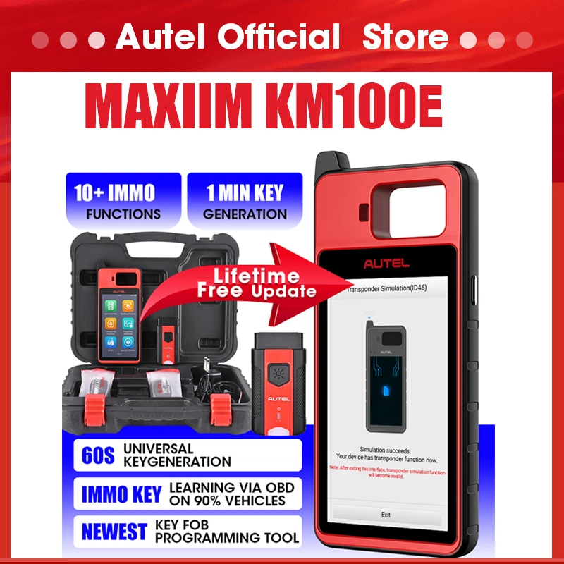 Autel KM100E Strumento di programmazione chiave Scanner diagnostico automobilistico Aggiornamento gratuito Programmatore chiave PK IM508