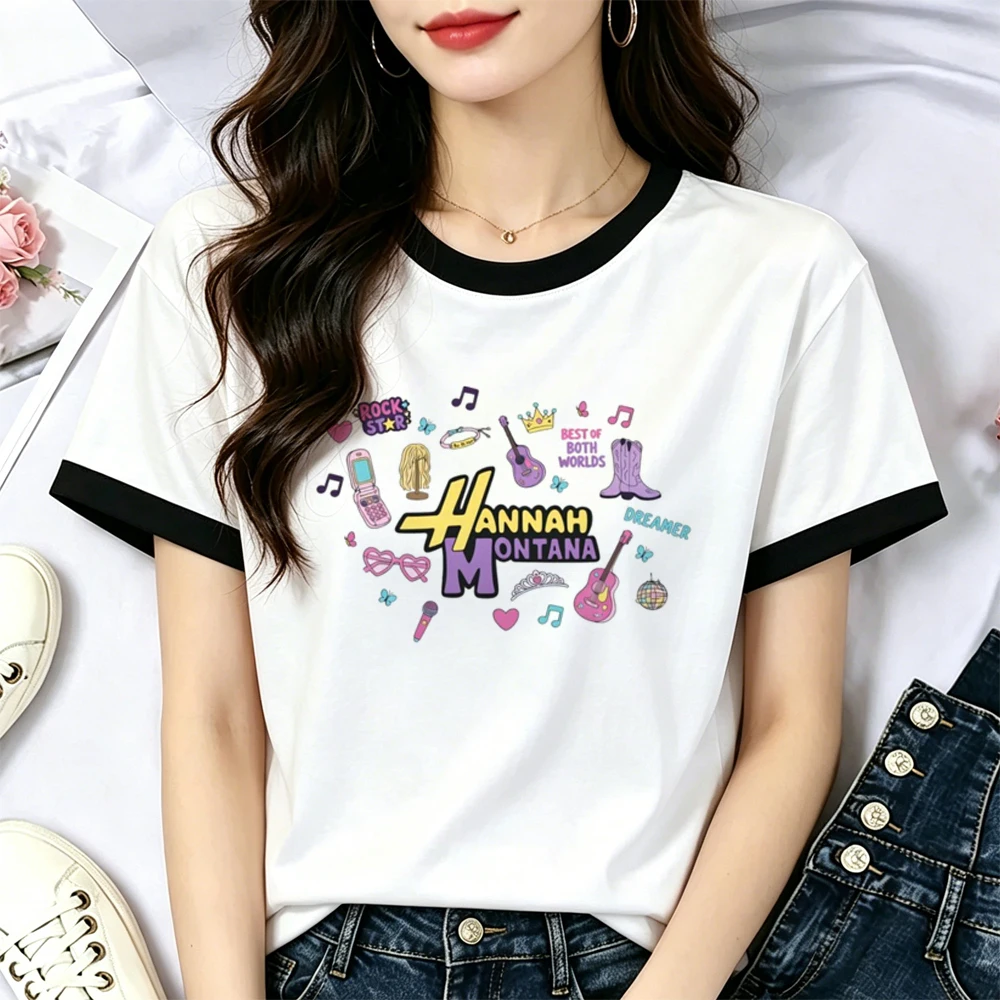 Hannah Montana tshirt shoujo cutecore emo 2000s vintage tshirt clearance sales 80s japan cute scene