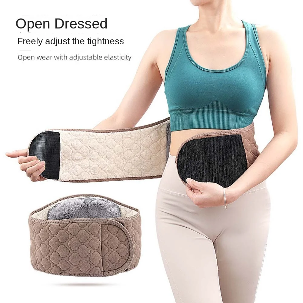 Ceinture de soutien lombaire chaude en imitation cachemire, ceinture de maintien lombaire en fourrure, support de colonne vertébrale, ceintures de taille en fourrure pour l'hiver, pour personnes âgées