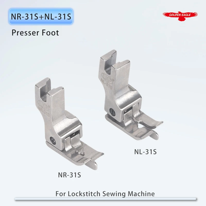 NR-31S NL-31S Right / Left Stitch in Ditch Guide Presser Foot for Industrial Lockstitch Sewing Machine Pack Waist High Quality