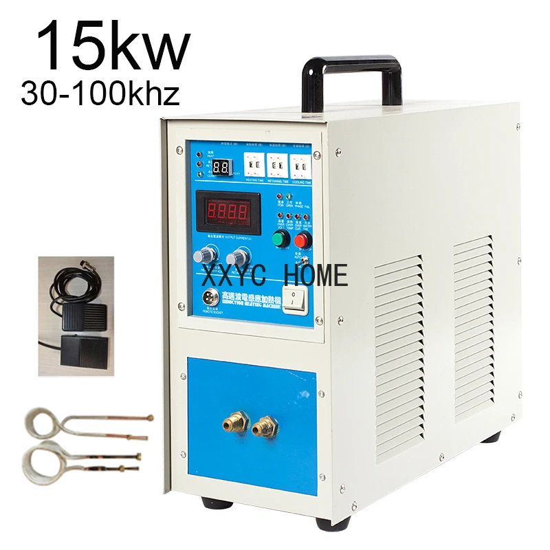 15KW Induction Heater Induction Heating Machine  Metal Smelting Furnace High Frequency Welding Metal Quenching Equipment