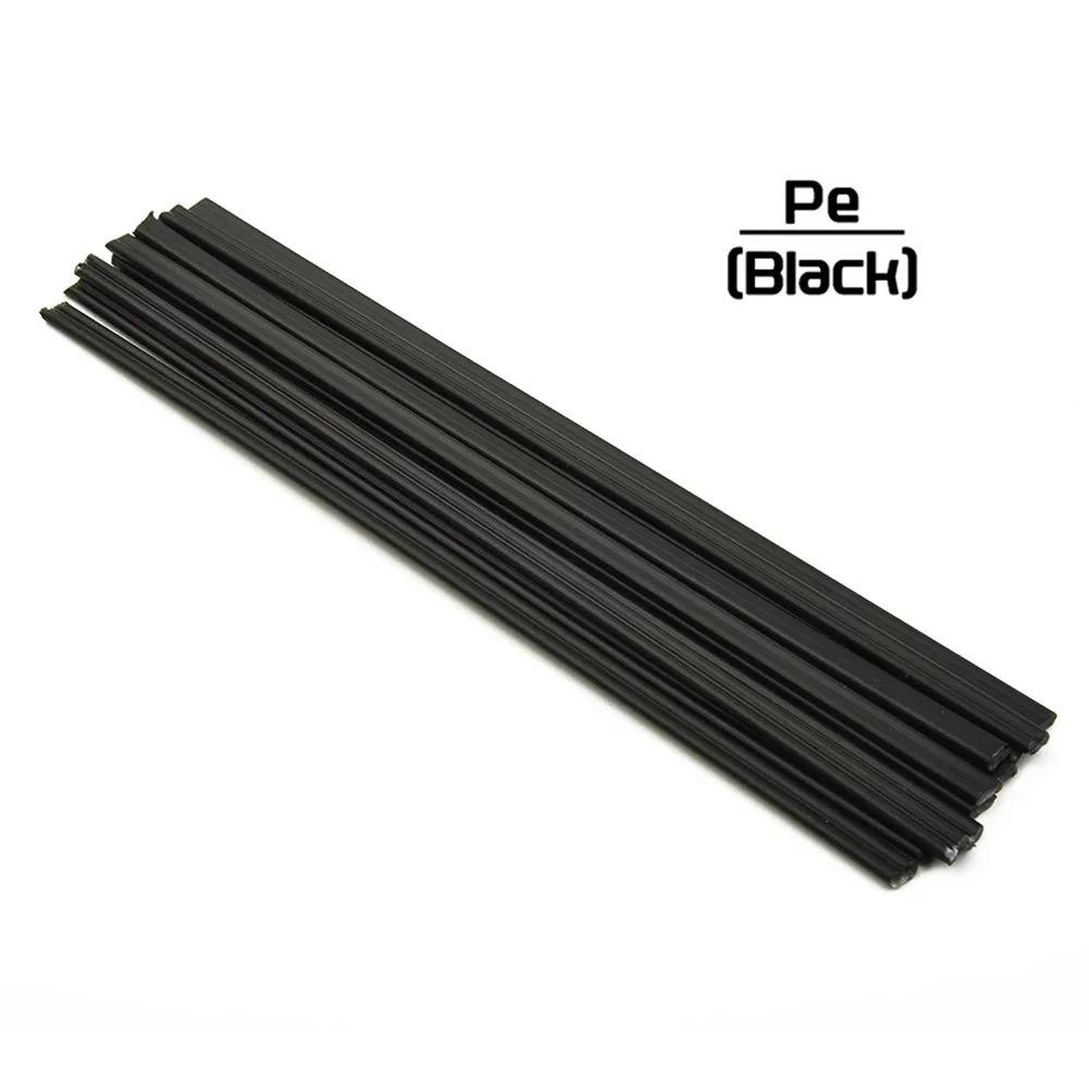 Hastes de solda de plástico abs/pp/pvc/pe, varas de soldagem 200mm para soldador de plástico, reparo de para-choques, suprimentos de soldagem com 10 peças