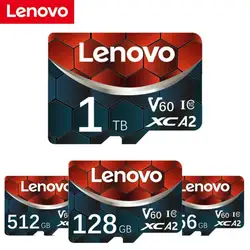 Lenovo 2TB Micro TF SD Card With Adapter 128G 256G 512G TF Card A2 V30 Memory Card 1TB High Speed Flash Card For Nintendo Switch