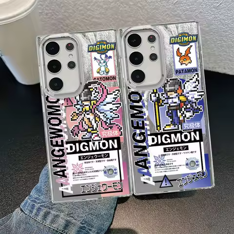 Phone Case for Samsung Galaxy S24Ultra S20 FE S21+ S23 S25 Ultra S20 FE S21 S22 Plus Soft Shell Digimon Adventure