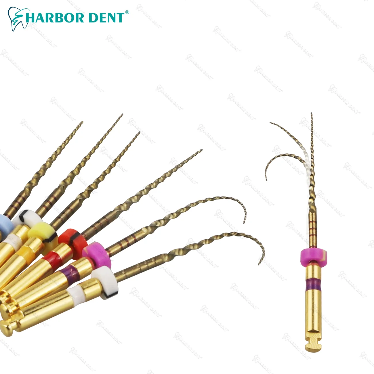 Dental Retreatment Engine Root Canal NiTi File Remove Filling Material Before Canal Re-shaping 6pcs/Box