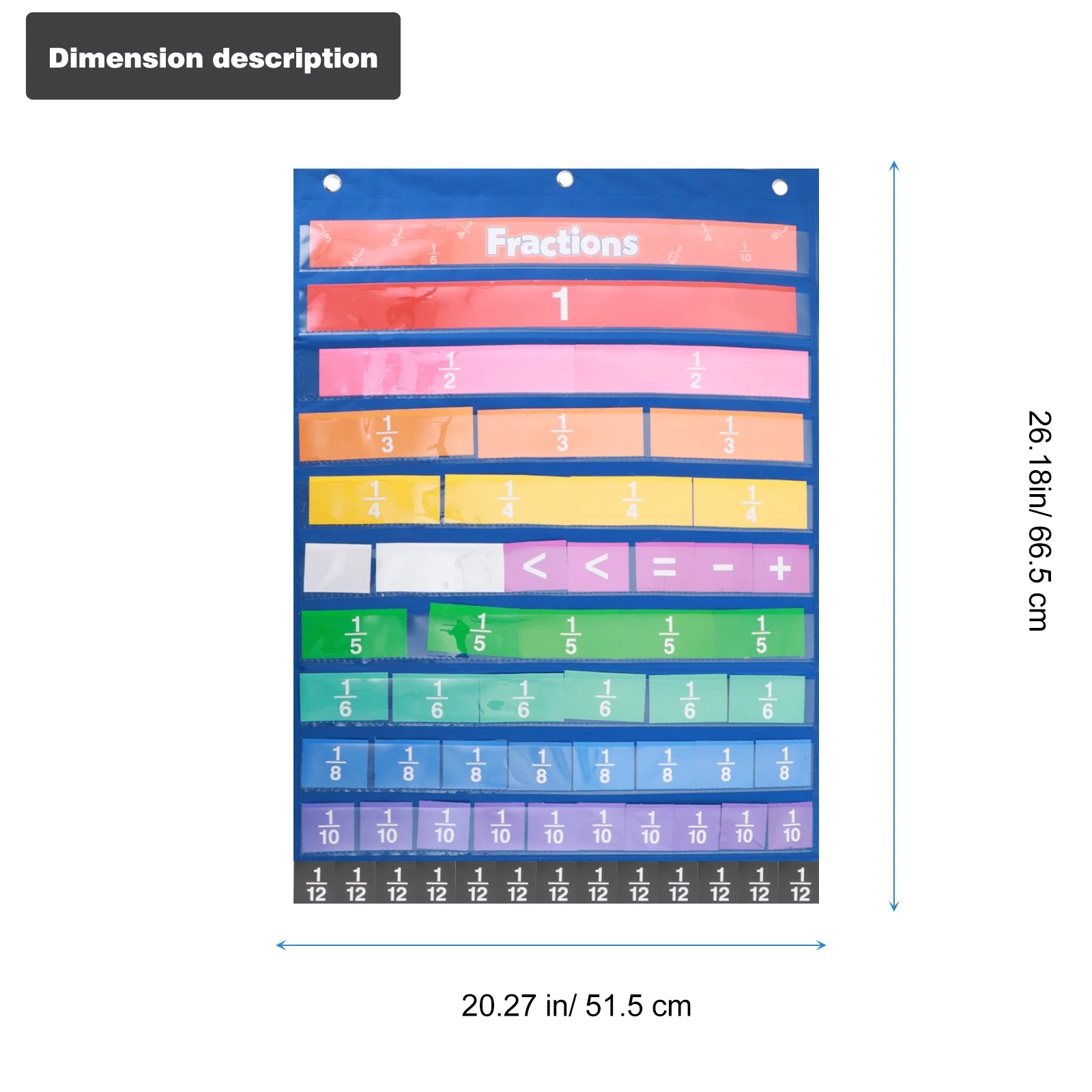 1 set 2 Sets Fractional Decimal Chart Teaching Fractions Cards Numbers Chart Classroom Kit Math Education Supply Digital Cards