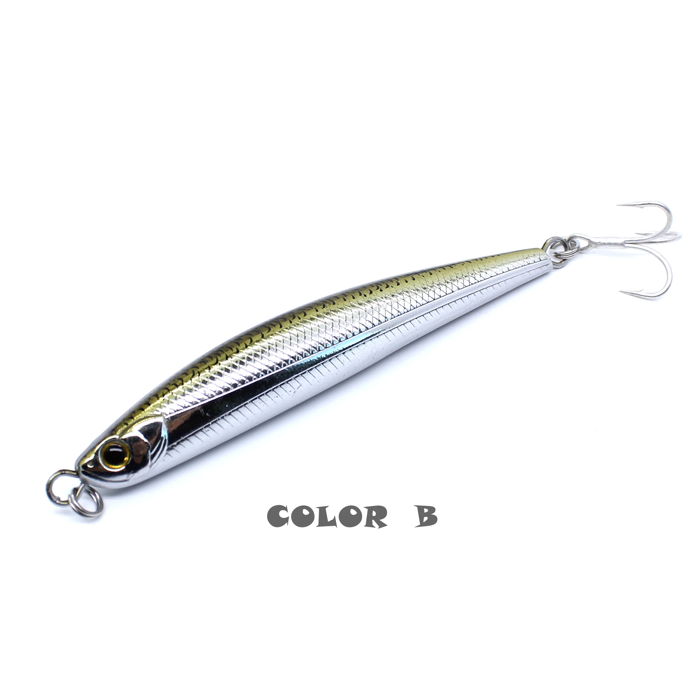 AOCLU Sinking Stick Pencil Wobbler 9cm 28.3g Hard Bait Bionic Lure Bass Fresh Saltwater VMC Hook Deep Sea Boat Rock Fishing