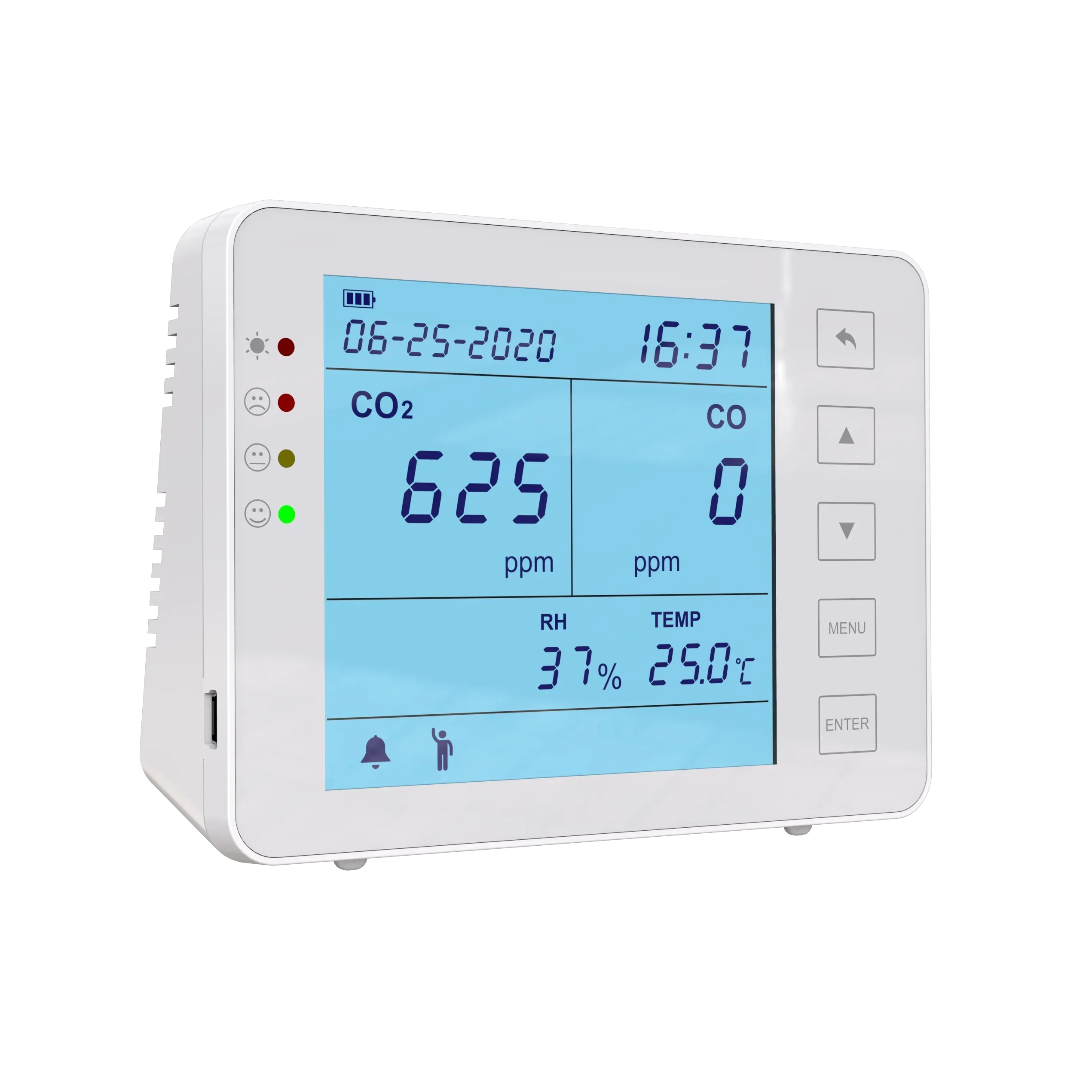 

Indoor Air Quality CO2 CO Monitor with Temperature and Humidity and detector for Home, Vehicle, School, Office.