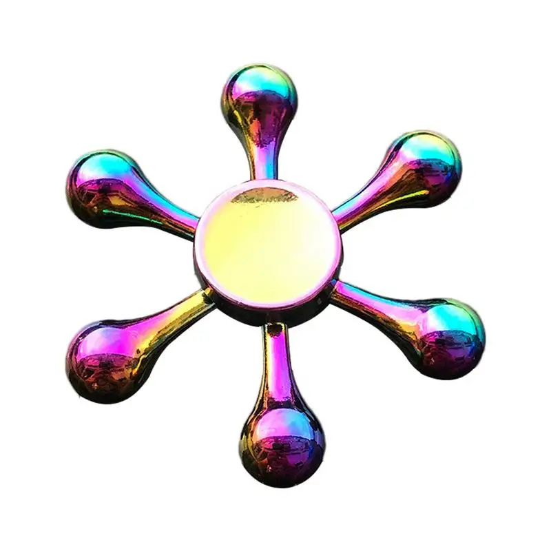 Metal Fingertip Spinner Metal Hand Finger Gyro Toy Spinner Portable Rotation Sturdy Fidget Hand Toy For Families Lovers Kids