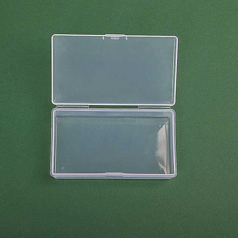 Transparent Plastic Storage Box Organizer Stickers Box Desktop Container Washi Tape Stickers Box Art Tool Case Stationery