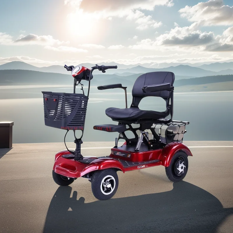 

Electric Mobility Scooter 4 Wheels Handicapped Scooter For Elderly Disabled People Outdoor