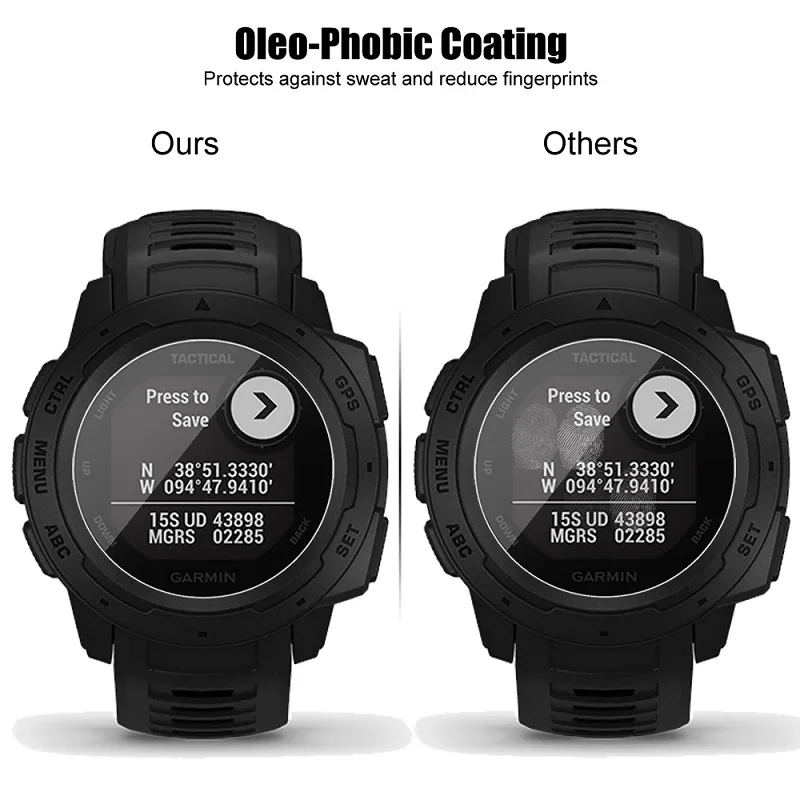 Tempered Glass for Garmin Swim 2 Vivomove HR Garmin Vivoactive 3 Glass Screen Protector Film Protection Foil