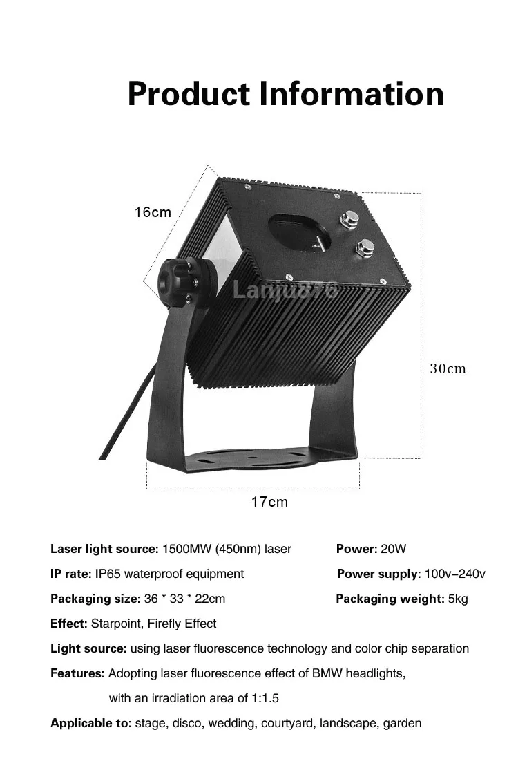 Imagem -02 - Led Luz de Projeção Vaga-lume Luz Laser Ktv Disco Casamento Luz Céu Estrela Luz Paisagem Pátio ao ar Livre Iip65