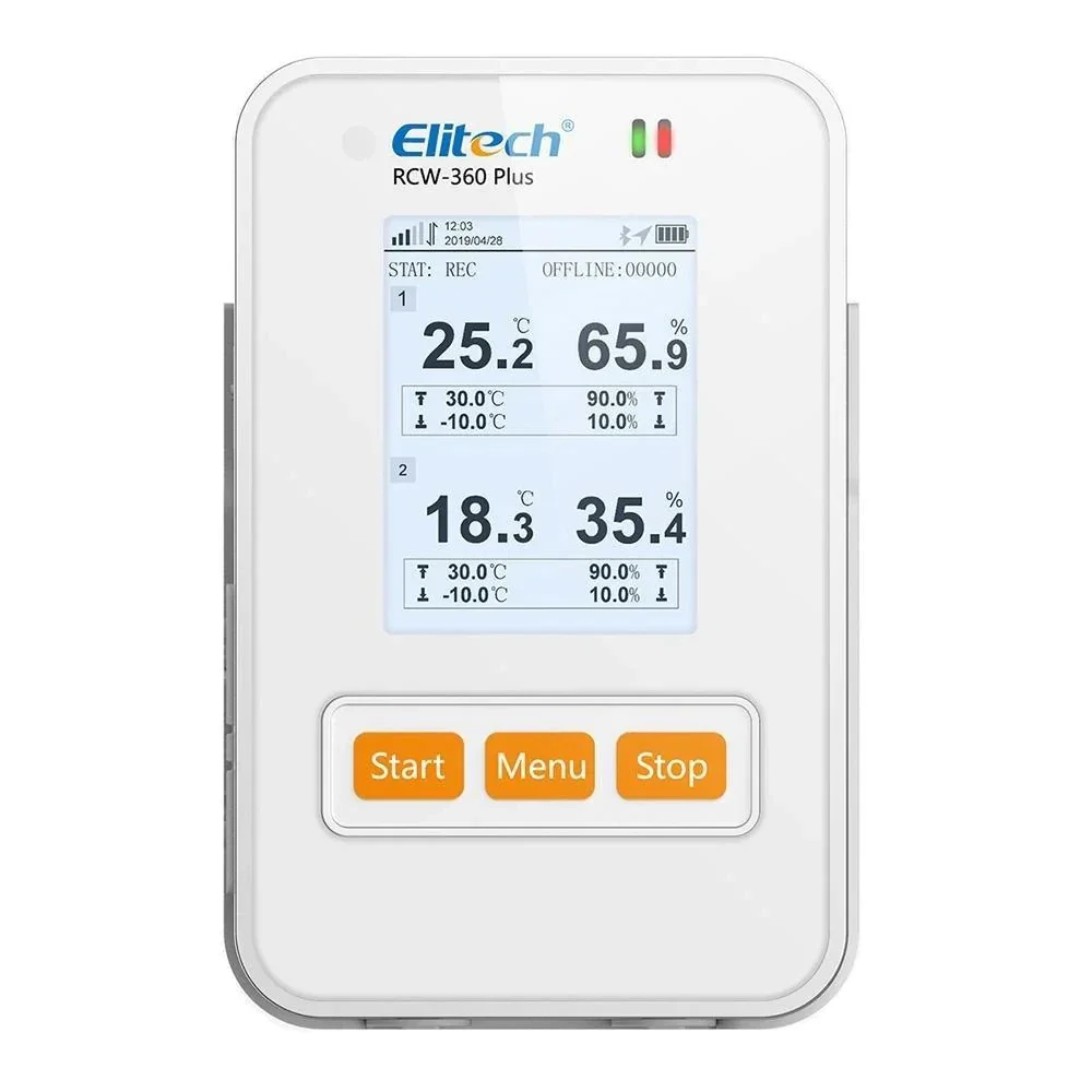 Elitech With 4G&WIFI RCW-360 Plus Real Time Temperature And Humidity Monitoring Data Logger Recorder