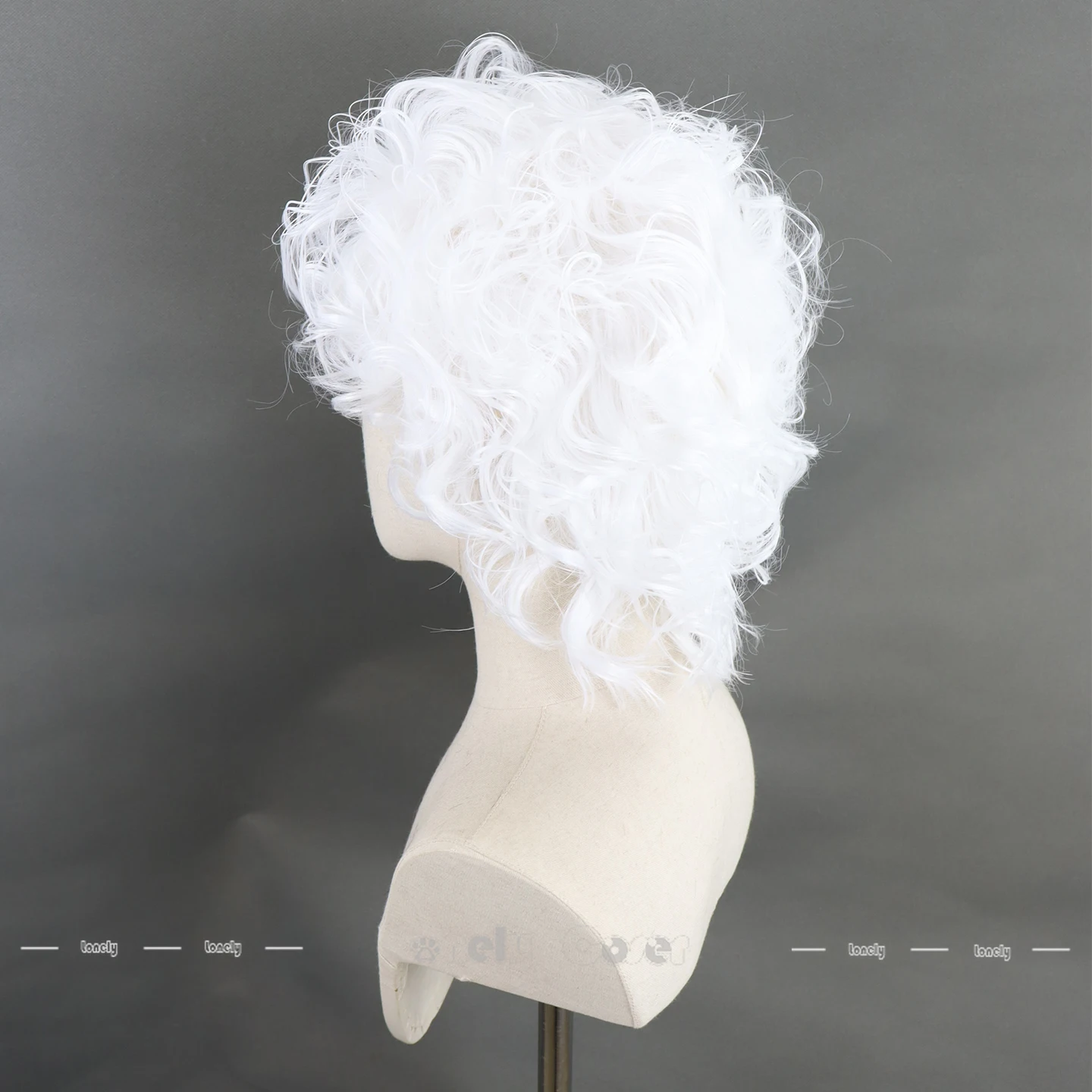 لعبة Hades II Hypnos شعر مستعار تأثيري فضي-أبيض مجعد الشعر بيروكات صناعية للرجال النساء Nyx Chird Thanatos عيد الميلاد غطاء شعر مستعار مجاني