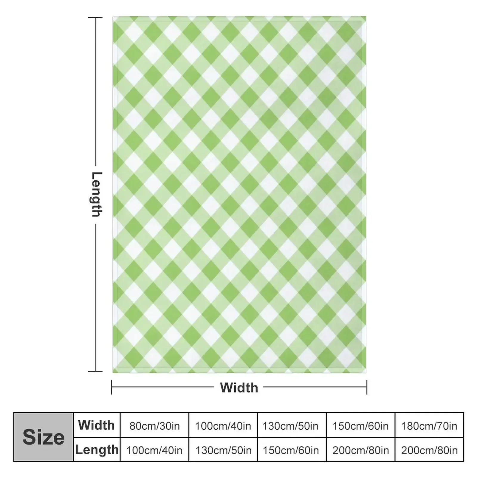 Green Gingham Check Throw Blanket Bed covers Blankets Sofas Of Decoration cosplay anime Luxury Throw Blankets