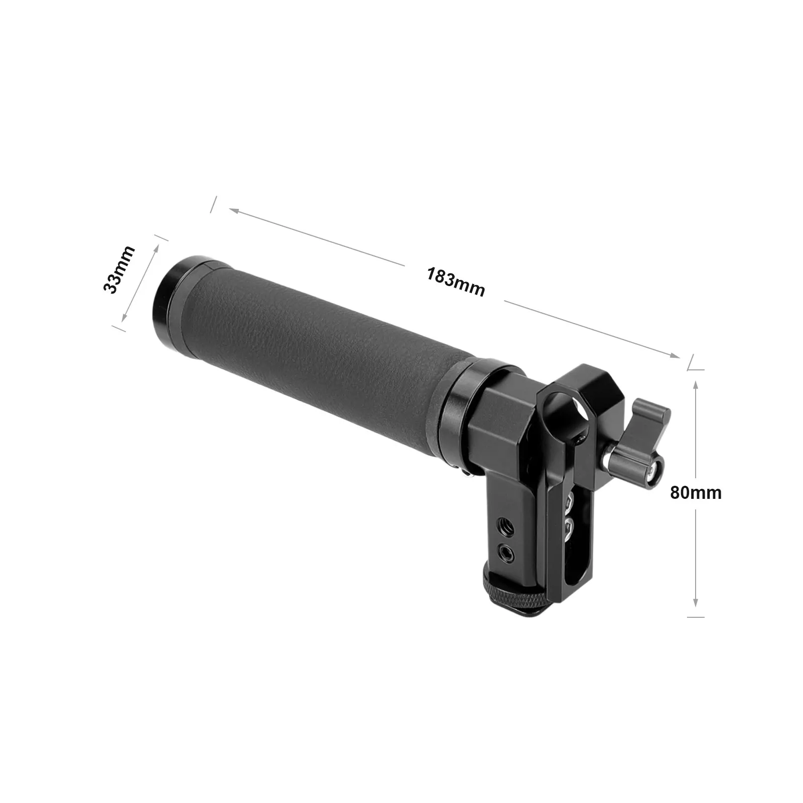 SZRIG Top uchwyt skórzany z uchwytem Quick Release 1/4-20 otworów DSLR Shoe kompatybilny z lustrzanki cyfrowe