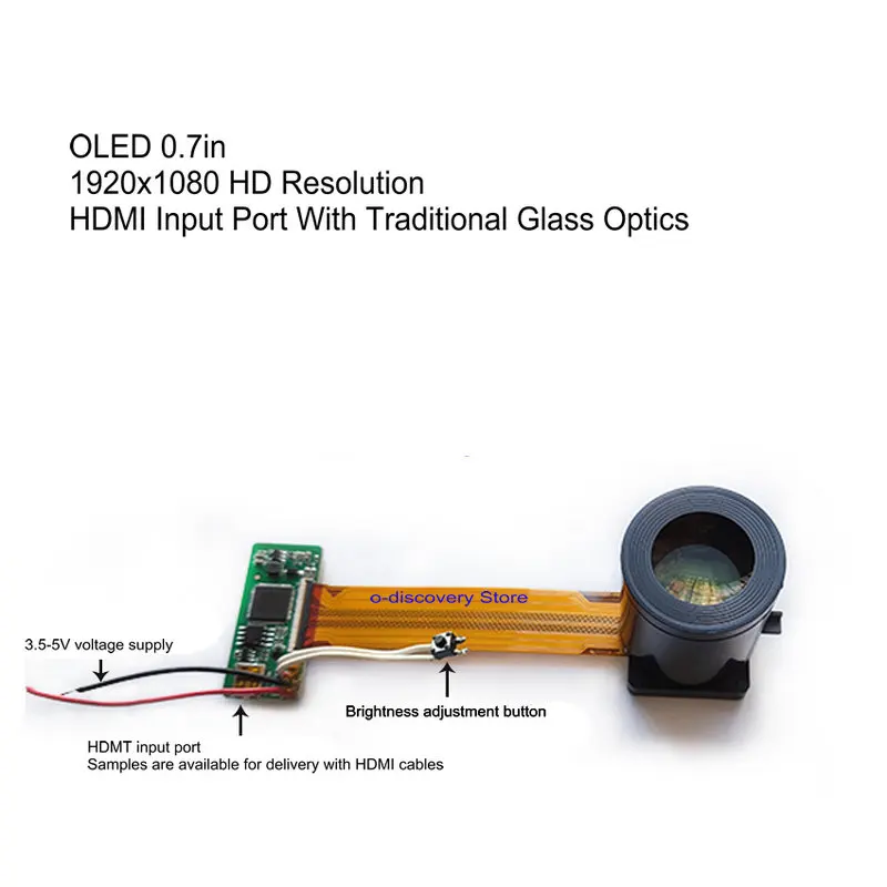 

1080P High Resolution 0.7 Miniature Display OLED Miniature Display Viewfinder