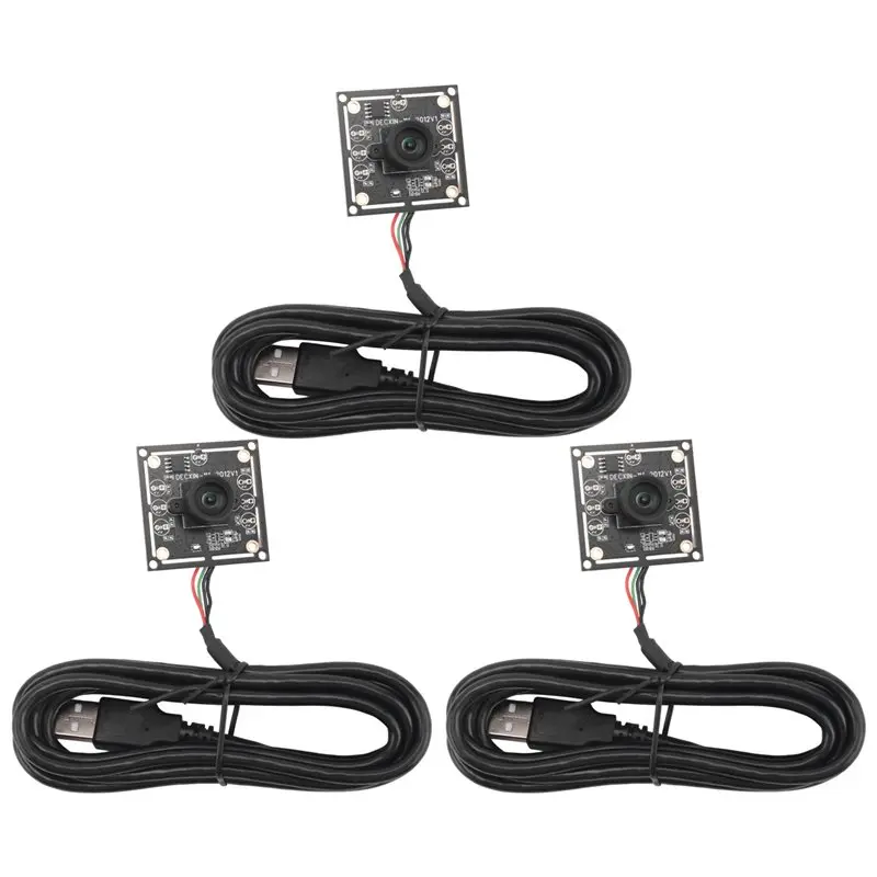 B63B-3PCS 100 Degree Camera Module 1MP OV9732 1280X720 USB Free Driver Manual Focus, With 2 Meter Cable For Winxp/7/8/10 view 2