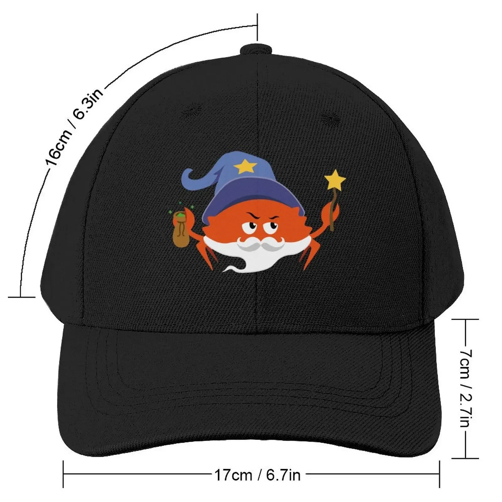 Rust Programming Language - Ferris the Wizard Baseball Cap Snap Back Hat Hat Luxury Brand Women Men's