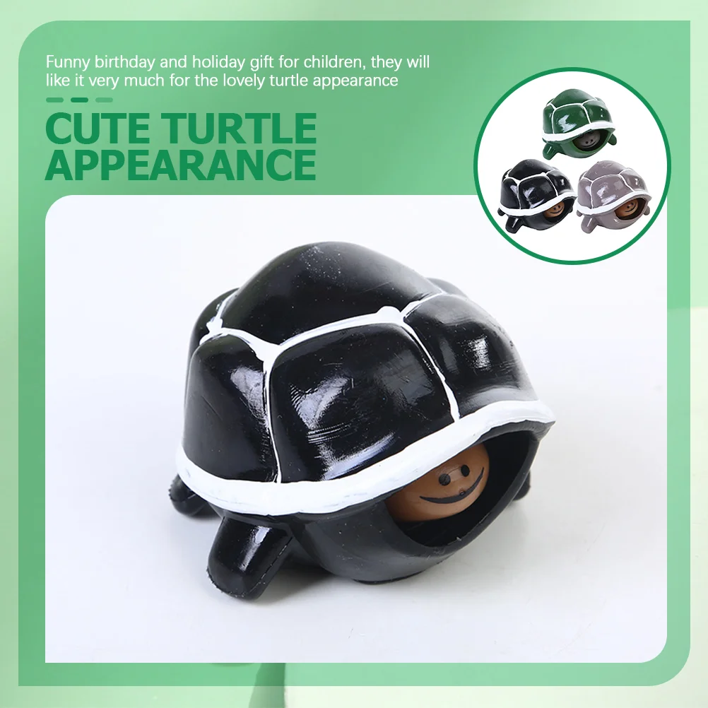 3 قطع لعبة سلحفاة الضغط ألعاب صغيرة للأطفال جوائز حفلة مرنة تفضل 8-12 تململ بلاستيكي