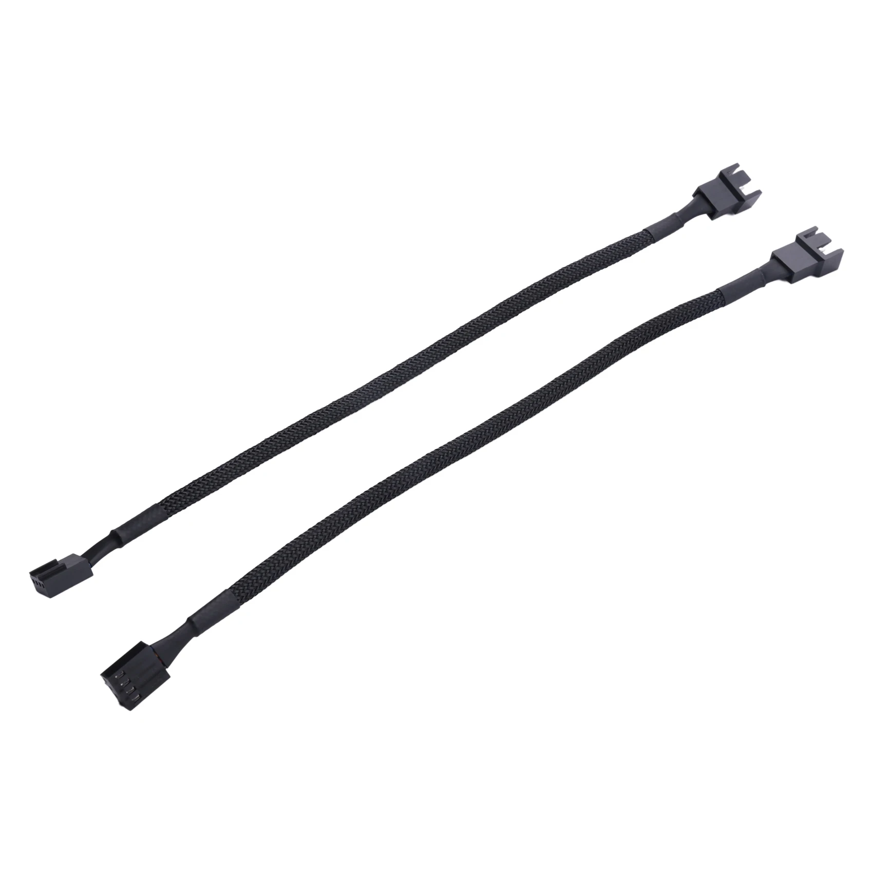 10PCS 4 Pin PWM Fan Extension Power Cable Connector Case Male to Female Extending Cables Compatible with 4 Pin/3 Pin Fan