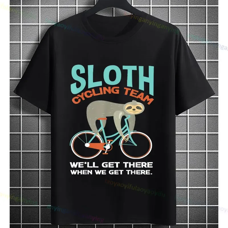 Funny Bicycle Evolution Cyclist Cycling Bike T-shirt Slogan Graphic Design Tee Casual Short-sleev Pure Cotton Sport Tshirt