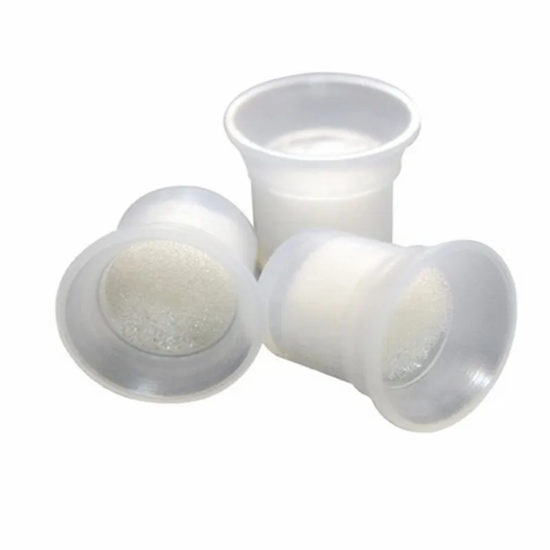 Tattoo Ink Cups for Professional And Home Use Tattoo Ink Cups with Handle Sterile Non-toxic Biodegradable