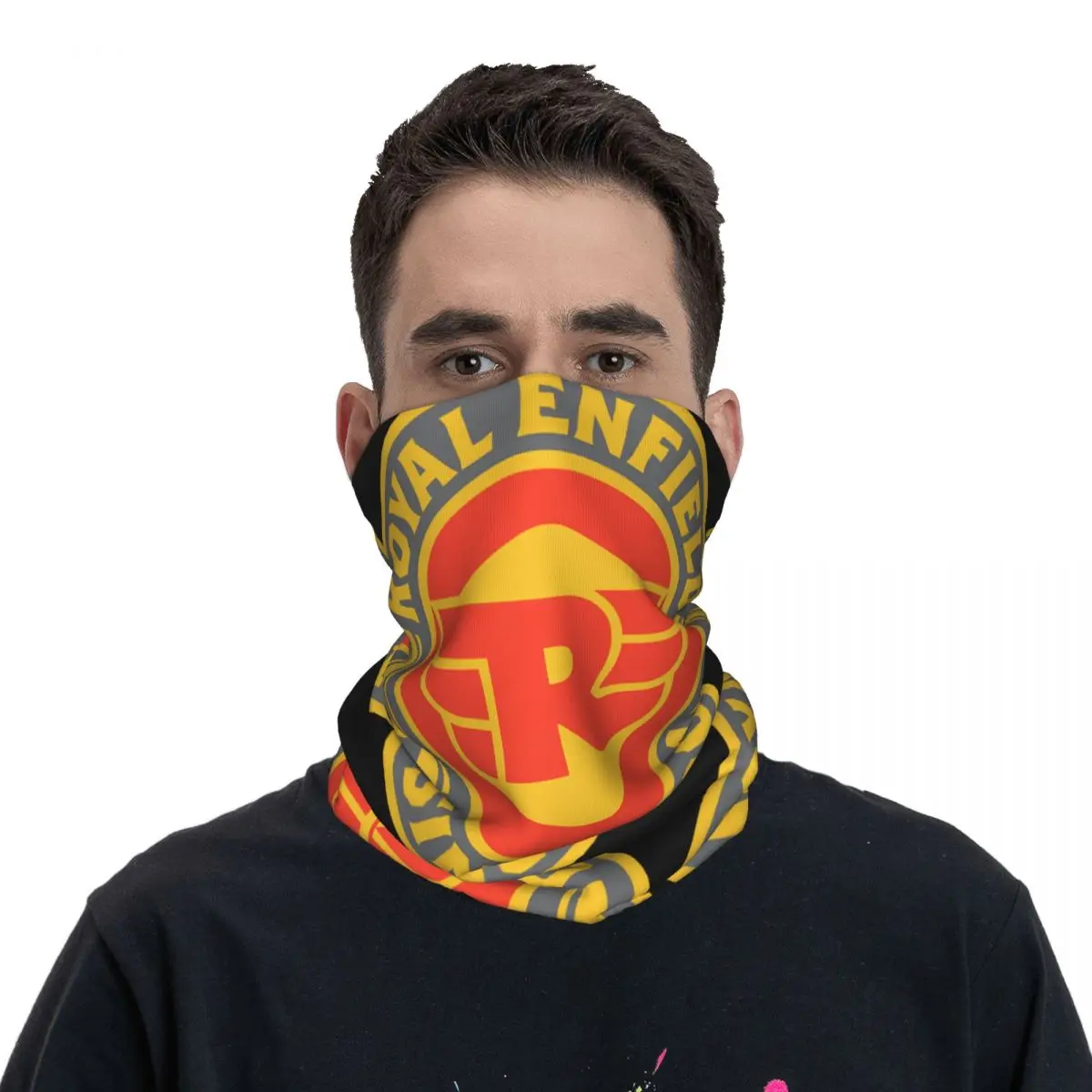 Koninklijke Enfields Sinds 1901 Nek Gaiter Bedrukt Unisex Gezichtsmasker Sjaal Warme Hoofdband Wandelen Winddicht