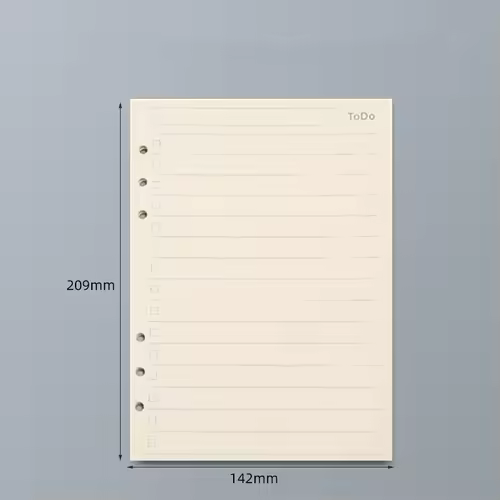 45 Sheets A5 A6 A7 Loose Leaf Notebook Refill Spiral Binder Inner Page Line Blank craft  Grid Inside Paper Stationery - Image 8