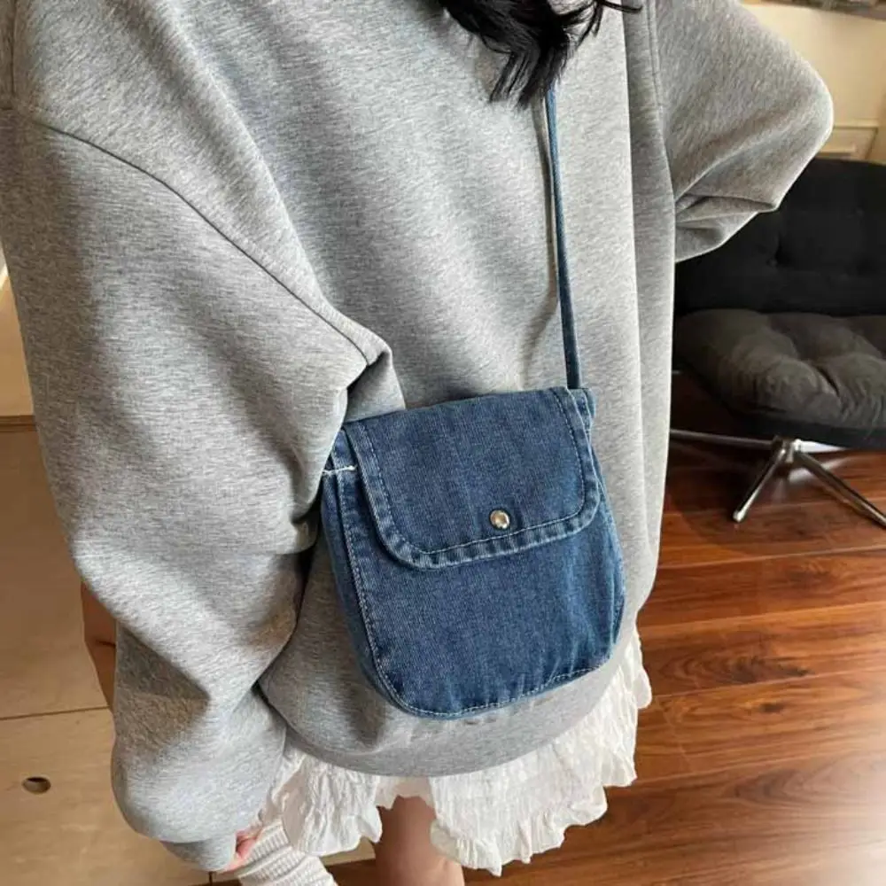 シンプルな Y2K デニムキャンバスバッグストリートスタイル大容量ヴィンテージハンドバッグ無地ショッピングバッグソリッドクロスボディバッグ女性&男性